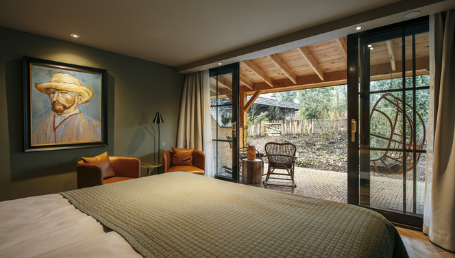 Comfort hotelkamer met veranda
